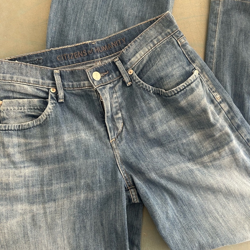 Citizens of Humanity Light Blue Straight Leg Jeans